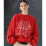 ティーダブリューエヌ(TWN)  Welldone Sweat Shirts Red STMT3466