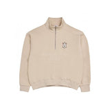 アクメドラビ(acme' de la vie)    A LOGO EMBLEM PATCH BASIC PULLOVER SWEAT SHIRT BEIGE