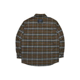 アクメドラビ(acme' de la vi) OVERSIZE CHECKED SHIRT BROWN