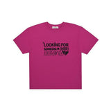 MYDEEPBLUEMEMORIES(マイディープブルーメモリーズ)      someone like over box tee in deep pink