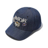 ロマンティッククラウン(ROMANTIC CROWN) FLOWER LOGO BALL CAP_BLUE