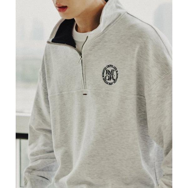 ROMANTIC CROWN(ロマンティック クラウン)    CIRCLE LOGO COTTON ANORAK_LIGHT GREY