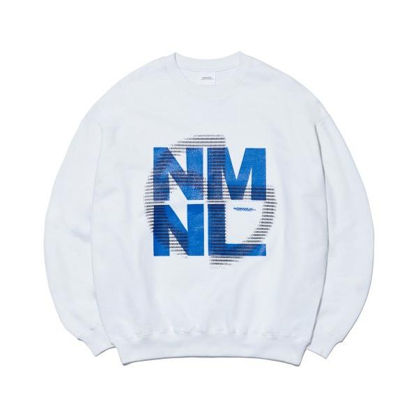 NOMANUAL(ノーマニュアル)    ASCII SYMBOL SWEATSHIRT - WHITE