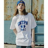 セイントペイン(SAINTPAIN)    SP SNTPN LOGO T SHIRTS-WHITE BLUE