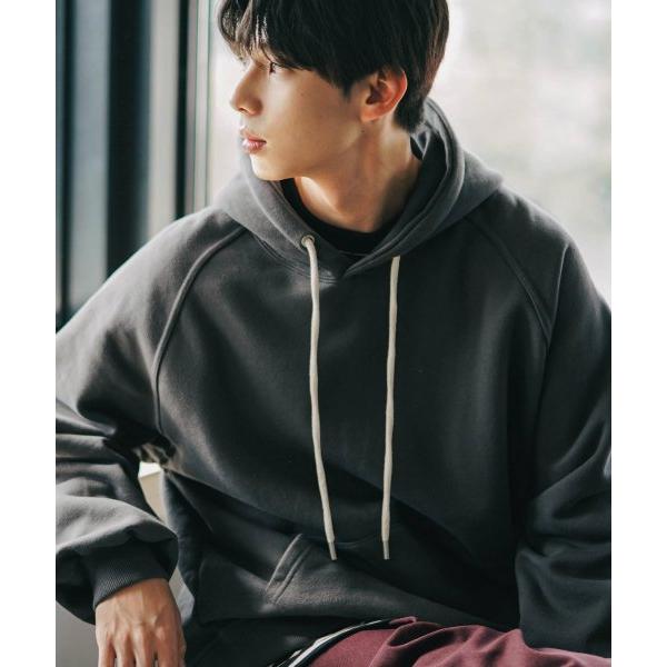 JEMUT (ジェモッ)  Snail Overft Napping Hood Charcoal KJHD2432