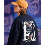 ティーダブリューエヌ(TWN) Leave Sweat Shirt Navy HHMT3527