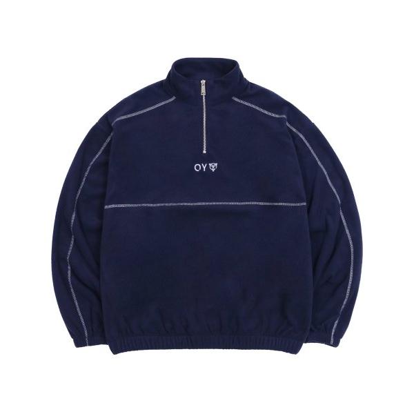 オーワイ(OY) 		COVER STITCH FLEECE ANORAK MTM-NAVY