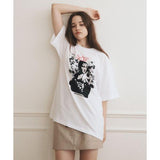 ワンダービジター(WONDER VISITOR)     Cecilia overfit T-shirt [White]