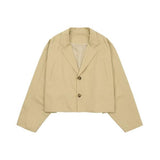 アジョバイアジョ(AJOBYAJO)             Batwing Cotton Short Jacket [BEIGE]