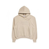 アクメドラビ(acme' de la vie)    CURLY LOGO EMBOSS EMBROIDERY BASIC HOODIE BEIGE