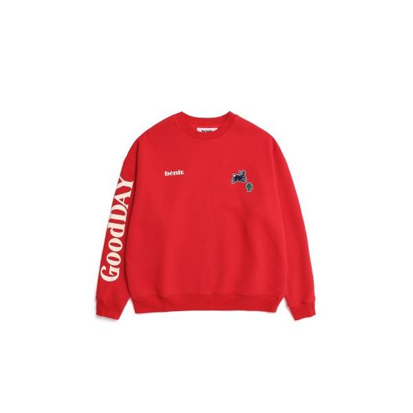 benir (ベニル)  B WAFFEN CREWNECK[RED]_BNTTICR04UR1