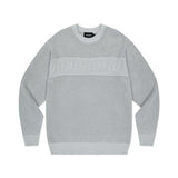 mahagrid (マハグリッド)     BASIC LOGO MESH KNIT GREY(MG2DSMK600A)