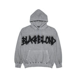 ブラックブロンド(BLACKBLOND)  BBD Front Logo Sprayed Custom Pigment Hoodie (Gray)