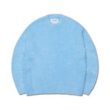 NOMANUAL(ノーマニュアル) CROPPED HAIRY KNIT - SKY BLUE