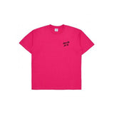 アクメドラビ(acme' de la vi)  SCRIPT LOGO PRINTING SHORT SLEEVE T-SHIRT PINK