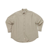 A NOTHING (エーナッシング) EARTH-COLOR PLEATS SHIRT (Beach Sand)