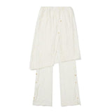 MMIC(エムエムアイシー)   (Woman) Penelope Skirt Pants_Ivory Soft Poly Lace