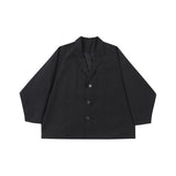 アジョバイアジョ(AJOBYAJO)             Batwing Nylon Oversized Blazer [BLACK]