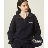 Odd Studio (オッドスタジオ) ODSD LOGO SWEAT HALF ZIP-UP - NAVY