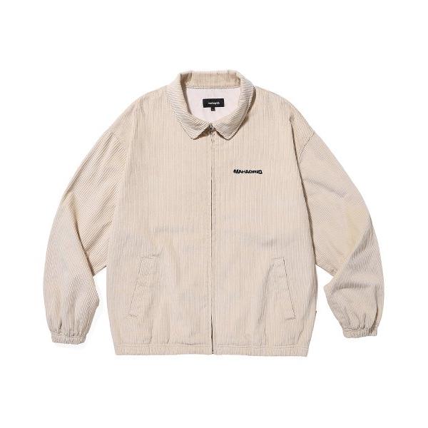 mahagrid (マハグリッド)     CORDUROY HARRINGTON JACKET IVORY(MG2CFMB941A)