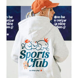 ティーダブリューエヌ(TWN)   Sportsclub Hoodie Whiteoatmeal STHD3477