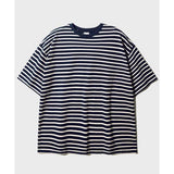 JEMUT (ジェモッ)  Rillaz Stripe Short T-Shirts Navy YHST2479