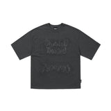 アジョバイアジョ(AJOBYAJO) Shadow Boxing Applique T-Shirt [CHARCOAL]