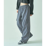 SPUNKY (スパンキー)  CARGO WIDE SWEAT PANTS [CHARCOAL]