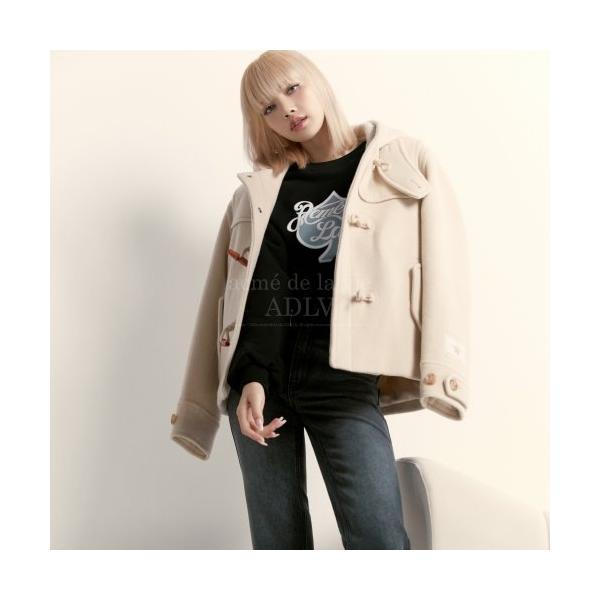 アクメドラビ(acme' de la vie)    CASUAL WOOL HALF DUFFLE COAT IVORY