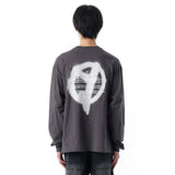 オーワイ(OY) SPREAD LOGO LONG SLEEVE-DUST GREY