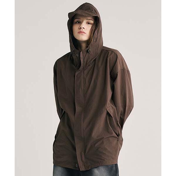 シディスコンマ(SHETHISCOMMA)  LOOSE CAP JUMPER(BROWN)