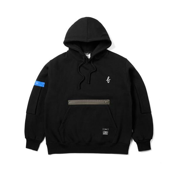 STIGMA(スティグマ)  22 ZIPPER OVERSIZED HEAVY SWEAT HOODIE BLACK