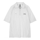 FLARE UP (フレアアップ) 16.Division Sporty Half Zip-up Jersey (FL-106_White)