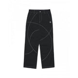 NOMANUAL(ノーマニュアル)    STITCHED WORK PANTS - BLACK