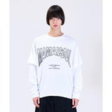 ラメルマメゾン (LA MER MA MAISON) DOUBLE SLEEVE T WHITE