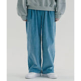 ダブルユーブイプロジェクト(WV PROJECT)  Croffle corduroy Widepants Bluegray MJLP7618