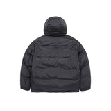 アクメドラビ(acme' de la vi) BASIC LOGO NON QUILTING HOODED DUCK DOWN PARKA CHARCOAL