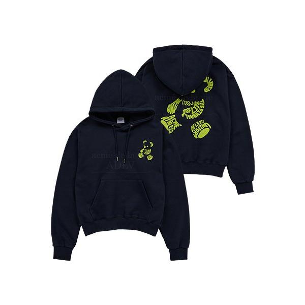 アクメドラビ(acme' de la vi)  FONT BEAR HOODIE NAVY