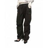 ruru (ルル)  WARM SHIRRING CARGO PANTS [BLACK]