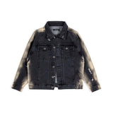 ブラックブロンド(BLACKBLOND) BBD Side Bleached Denim Jacket (Charcoal)