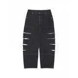 NOMANUAL(ノーマニュアル)    W.D DENIM PANTS - BLACK