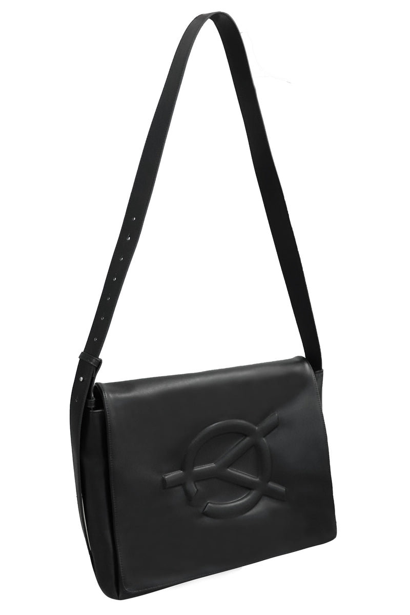 オーワイ(OY) EMBOSS LOGO LEATHER MESSANGER BAG
