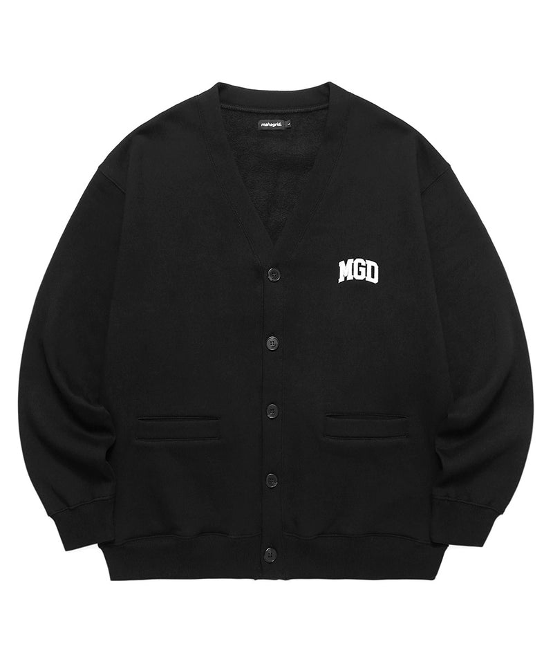 mahagrid (マハグリッド) MGD COLLEGE SWEAT CARDIGAN [BLACK]