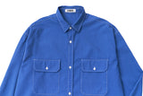 Q CUMBERS (キューカンバース) CPO SHIRTS / Blue