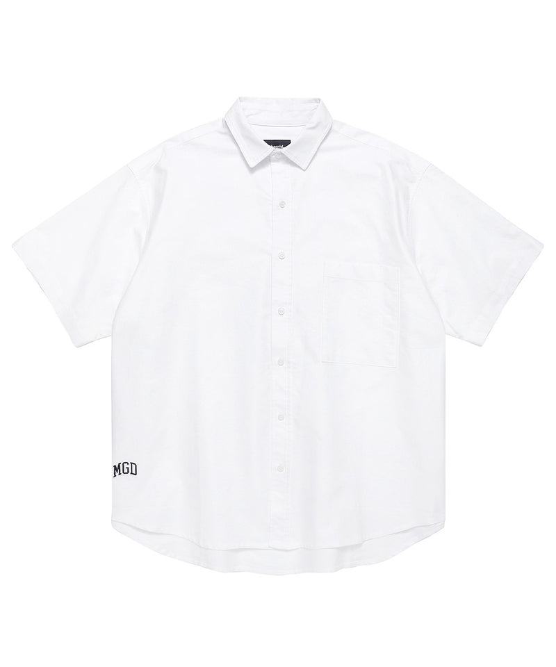 mahagrid (マハグリッド) MGD LOGO HALF SLEEVE SHIRT [WHITE]