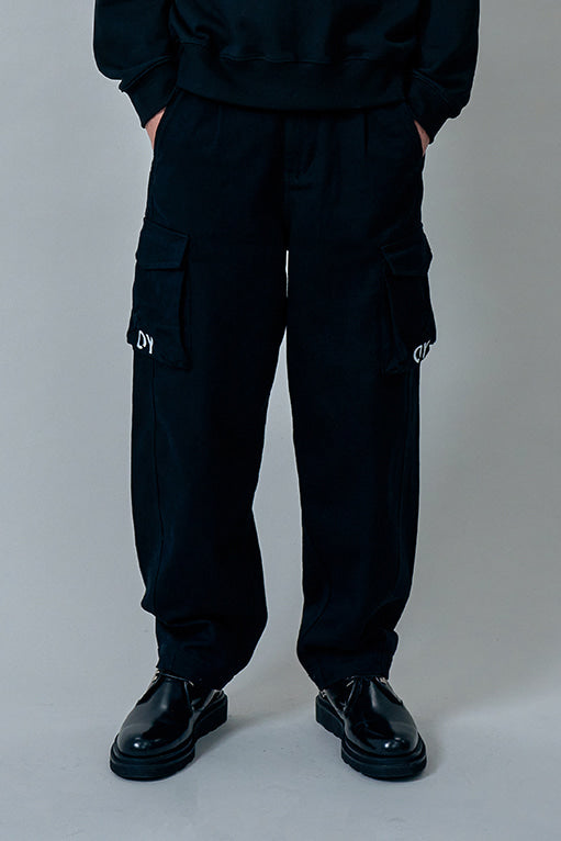 オーワイ(OY) TWIST CARGO PANTS-BLACK