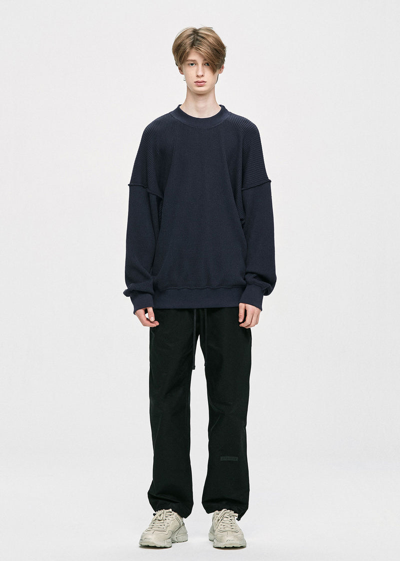 ディープリーク(DPRIQUE) OVERSIZED SWEATER - NAVY