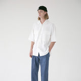 メスノウン(MASSNOUN) TWO POCKET SOFT OVERSIZED SHIRTS MSEST006-WT