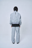 オーワイ(OY) DOUBLE PLEATS BOMBER JACKET-GREY