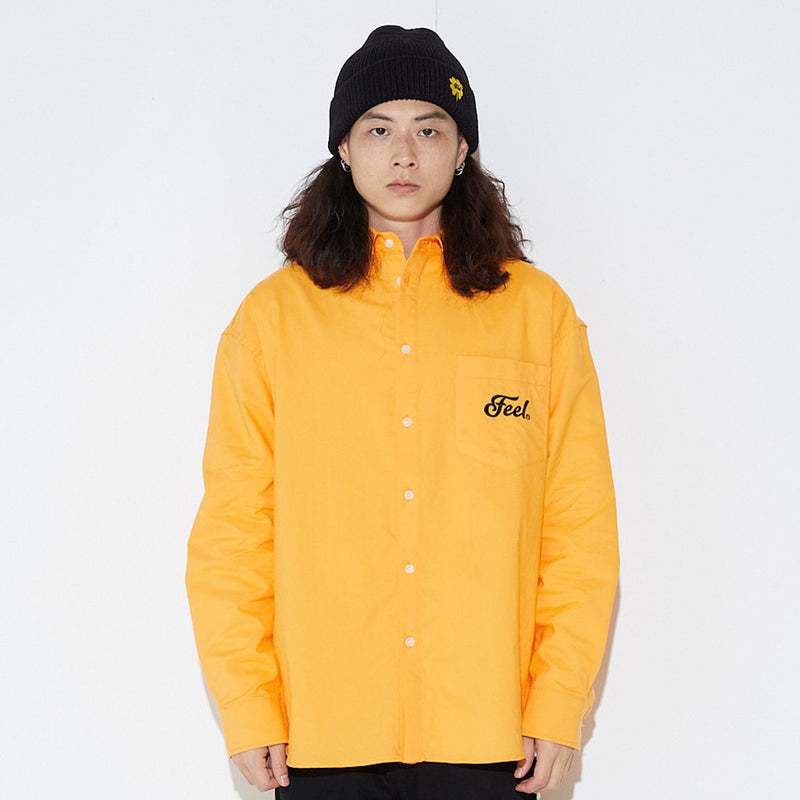 FEEL ENUFF (フィールイナフ) FEEL OXFORD SHIRTS / ORANGE
